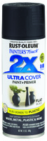 RUST-OLEUM PAINTER'S Touch 249127 All-Purpose Flat Spray Paint, Flat, Black,