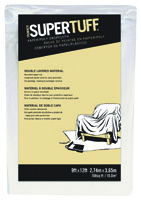 Trimaco SUPERTUFF 02301 Drop Cloth, 12 ft L, 9 ft W, Paper, White