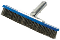 JED Pool Tools 70-274 Pool Wall Brush, 10 in Brush, Stainless Steel Trim