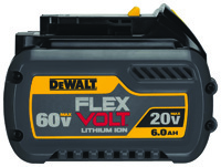 DeWALT DCB606 Rechargeable Battery Pack, 20, 60 V, 6 Ah