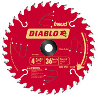 Diablo D0436X Circular Saw Blade, 4-3/8 in Dia, Carbide Cutting Edge, 0.787