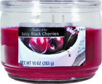 Candle-Lite Terrace Jar Scented Candle, Burgundy 10OZ