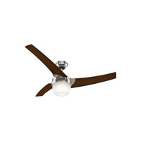 Hunter Eurus 54" Brushed Nickel Indoor Ceiling Fan with Light Kit and Remote