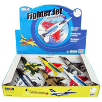 FIGHTER JET PULLBACK TOY 6PC