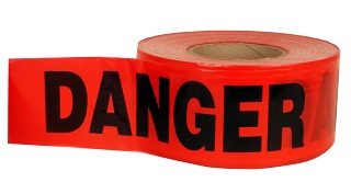 300� RED DANGER TAPE