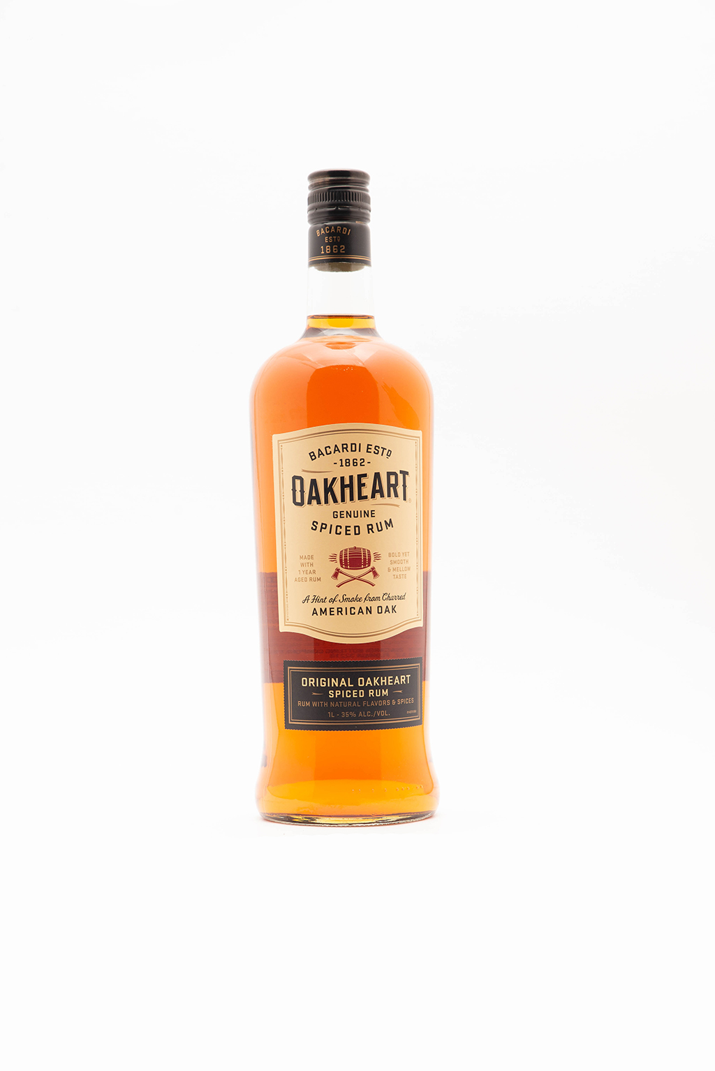 Bacardi Oakheart Spiced 1L