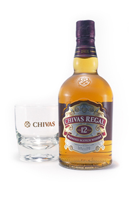 Chivas Regal 12YO 750-Glasses