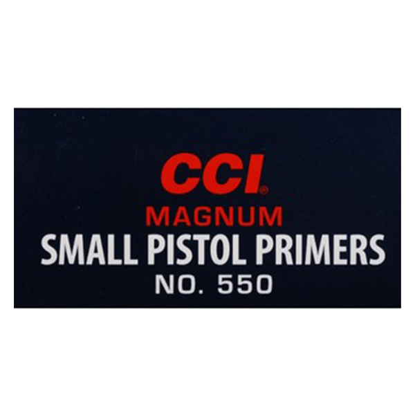 CCI Small Pistol Primers Magnum #550 100 Pack