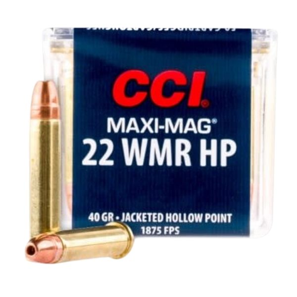 CCI Maxi-Mag .22 WMR 40GR Jacketed Hallow Point 50 Rounds