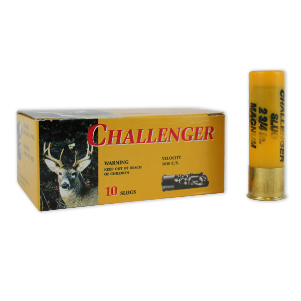 Challenger Slugs 20GA Rifled Slug 2-3/4" 7/8oz 10 Rounds