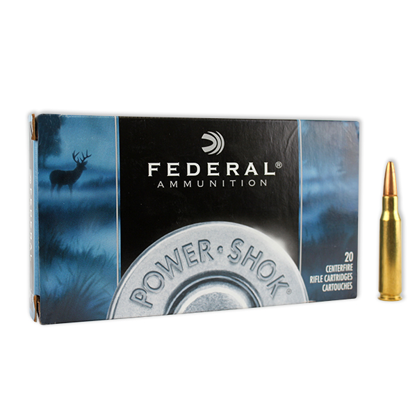 Federal Power Shok .308 WIN 180GR Jacketed Soft Point 20 Rounds