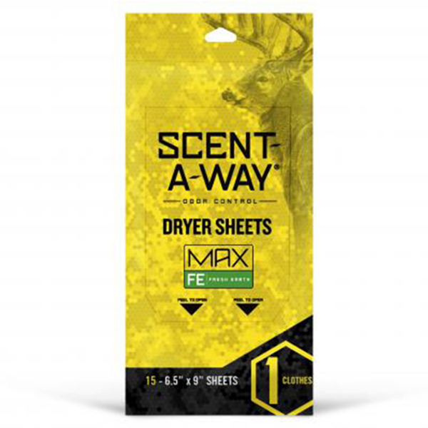 Scent-A-Way Max Fresh Earth Dryer Sheets 15 Pack