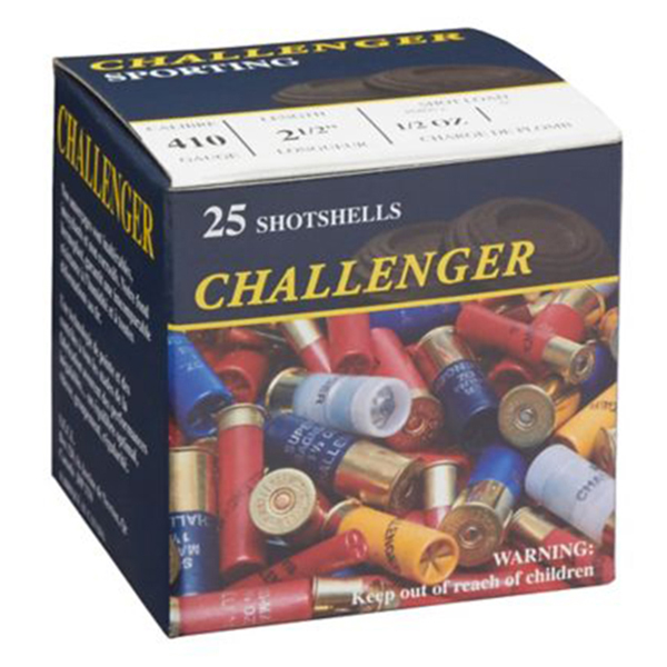 Challenger Game & Sporting .410GA #4 Lead 2.5" 1/2 oz 25 Rounds