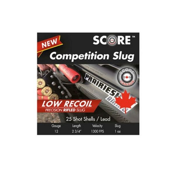 Score Low Recoil Slug 12 Ga 2 3/4" 1oz