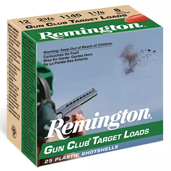 Remington Gun Club Target Loads 12GA #7.5 2-3/4" 1-1/8oz 25 Rounds