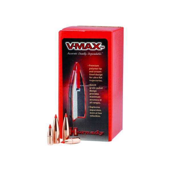 The polymer tip of the V-Max bullet is the key to its dramatic accuracy and