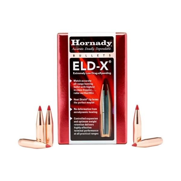 Hornady 2441 ELD-X Rifle Bullet 6mm .243 90 Gr ELD-X 100Rd