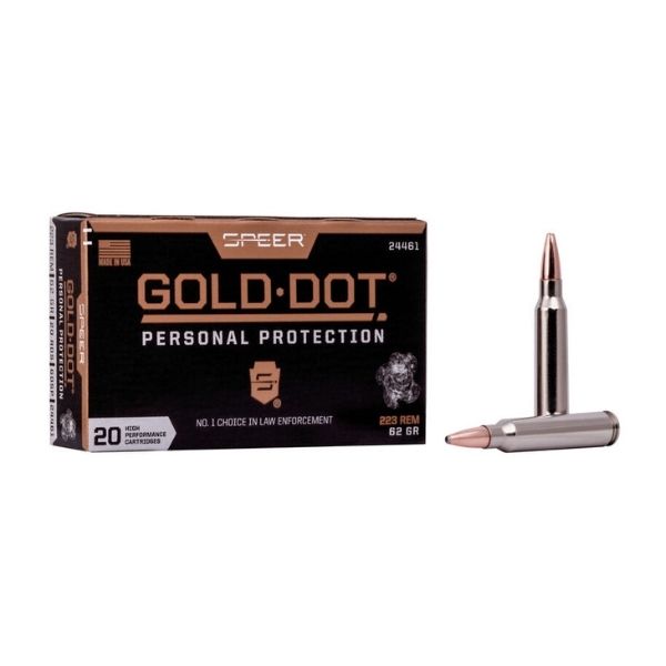 CCI Speer Gold Dot Rifle Personal protection 223 REM 62g