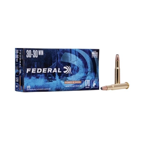 Federal Power Shok .30-30 WIN 170GR Soft Point 20 Rounds