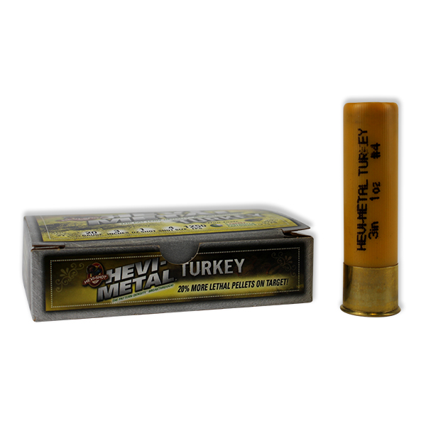 Hevishot Hevi-Metal Turkey Shot 20GA #4 Lead Shot 3" 1oz 5 Rounds