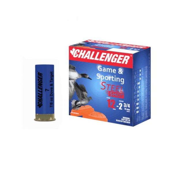 Challenger 12 GA. 2.75" 7/8 OZ. #7 Steel Dove & Target Load