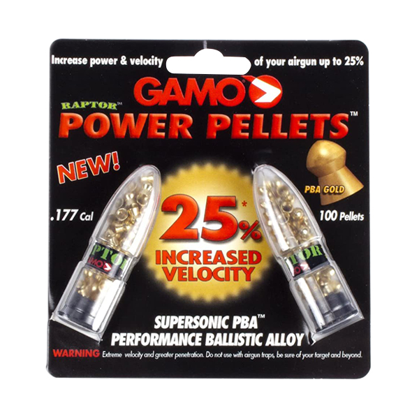 Gamo Power Pellets 0.177  Round Nose Pellets 100 Count