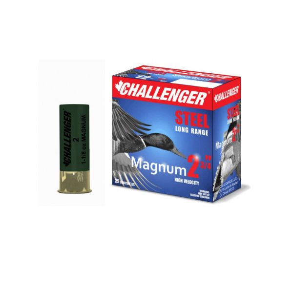 Challenger 12 GA 2.75" Mag #3 Steel 1.1/8OZ