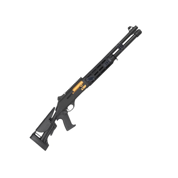 Canuck TacOp Pro 12 Ga Semi-Auto 3", 18.5" Barrel, Black w/ Gold Trim