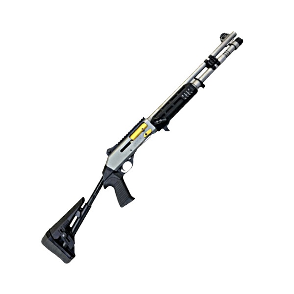Canuck TacOp Pro 18.5"Semi-Auto 12ga - 3" Shotgun - Grey/Gold