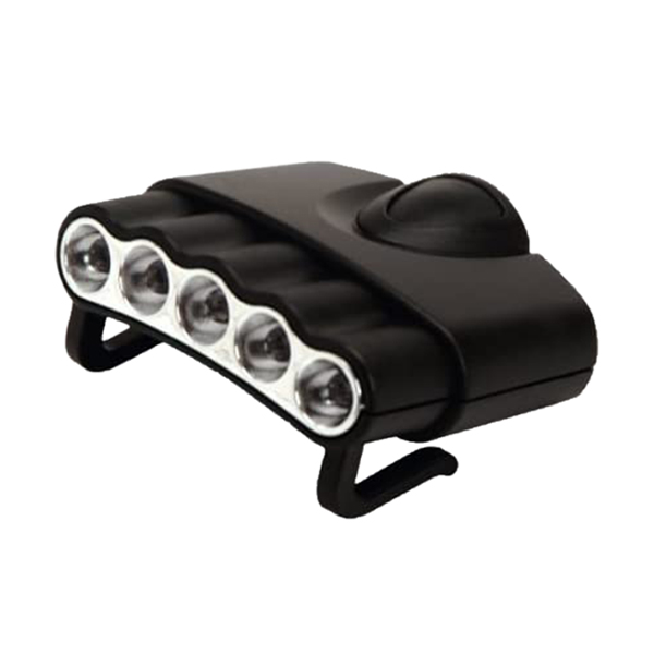 Cyclops Clip On 5 White LED Hat Headlamp