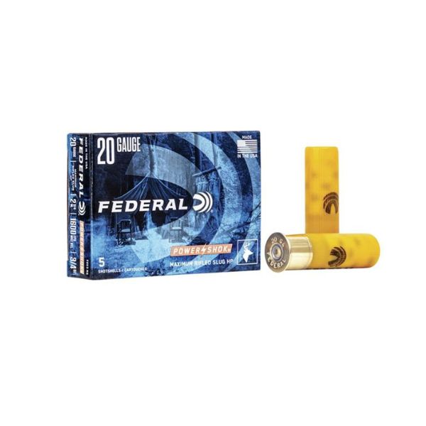 Power Shok Rifled Slug 20 Gauge Shotshell