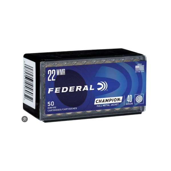 Federal 22WMR 40GR FMJ