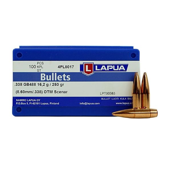 Bullets Lapua c.338, 16,2g/250gr OTM Scenar GB488 100pk