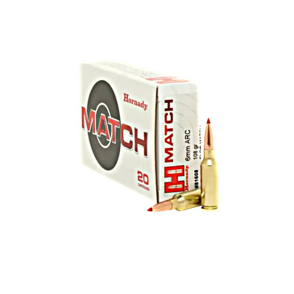 HORNADY 6MM ARC 108GR ELD Match Ammo 20 RNDS