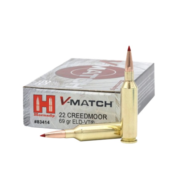 Hornady - 22 Creedmoor - 69 Gr - V-Match - ELD-VT - 20ct - 83414