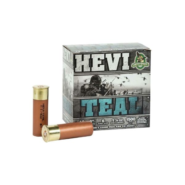 Hevi-Teal 12 GAUGE 3, 1-1/4 OZ.,#6- 25/BOX