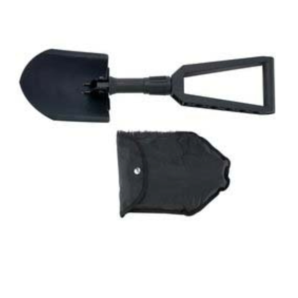 Maxam MTSHOVEL 23" Folding Shovel, Carbon Steel, Cordure Sheath Included