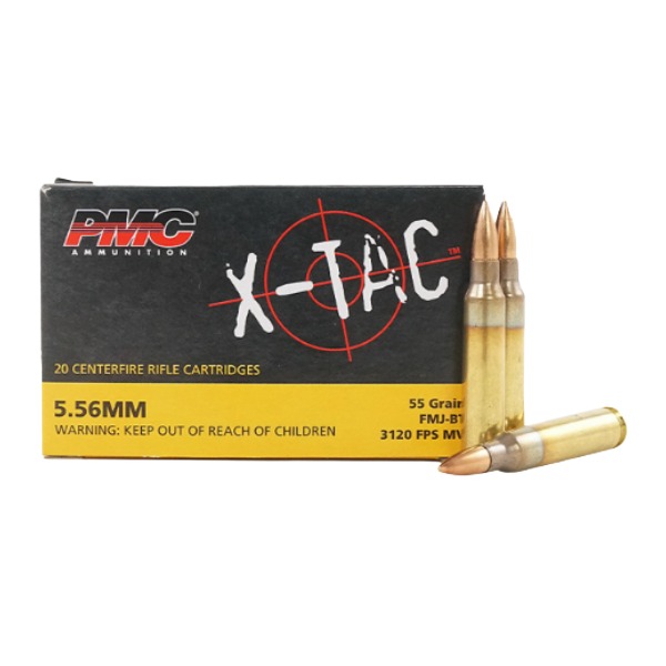 PMC 5.56X45 NATO 55GR FMJ-BT 20RNDS
