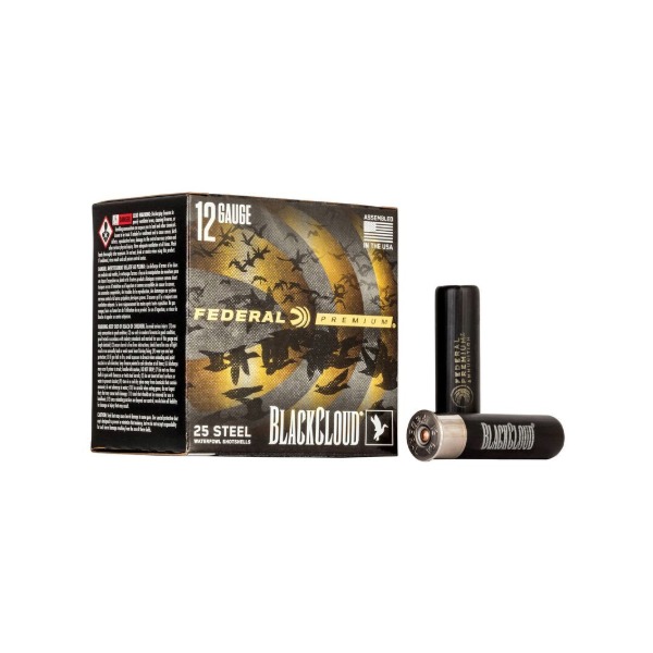 Federal BlackCloud FS Steel 12 Ga 3.5", 1 1/2 oz #4 Shot, 25 Rounds