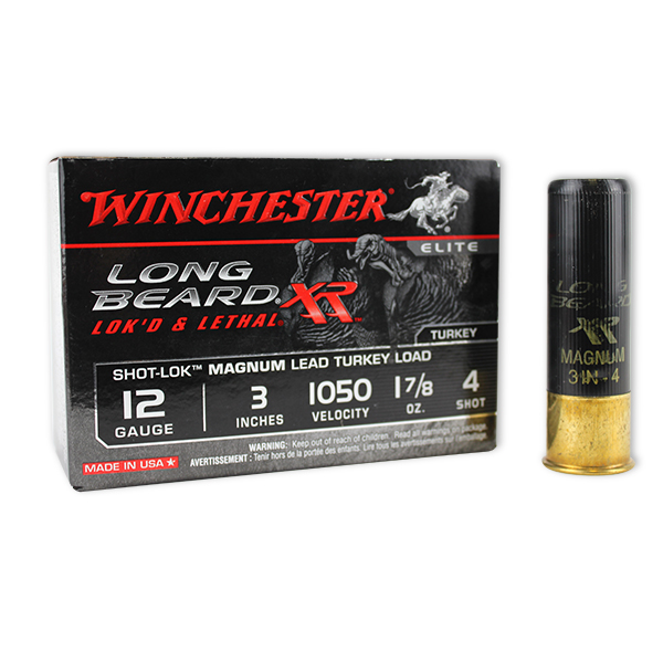 Winchester Long Beard XR 12GA #4 Lead Shot 3" 1-7/8oz 10 Rounds