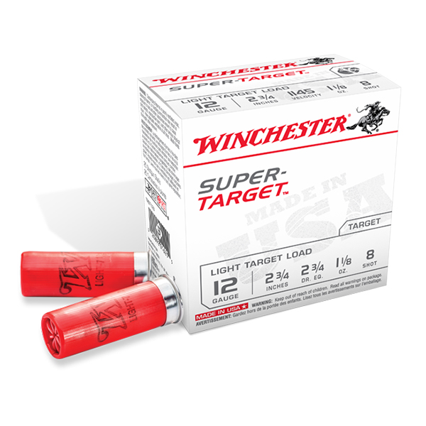 Winchester Super Target 12GA #7.5 Shot 2-3/4" 1-1/8oz 25 Rounds