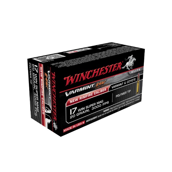 Winchester 17WSM 20 GR Varmint HV Plastic Tip