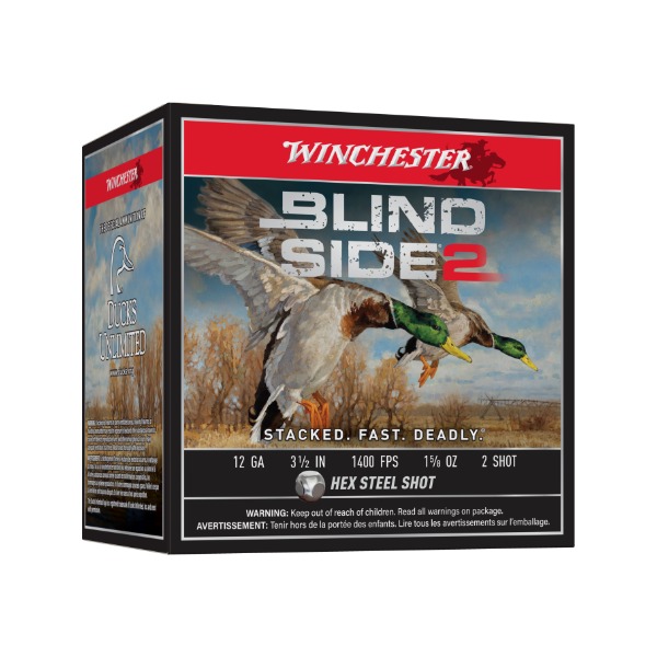 Winchester Blind Side 2 12GA 3.5" 1 5/8OZ #2 Steel Shot