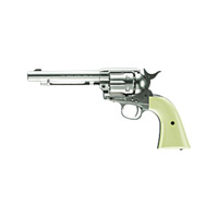 Umarex Peacemaker Nickel CO2 Pellet Single Action Revolver, .177 Pellet 5"