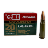 Barnaul Rifle 7.62x39 123GR Full Metal Jacket 20 Rounds