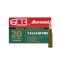 Barnaul Rifle 7.62x54 174GR Full Metal Jacket 20 Rounds
