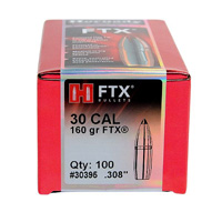 Hornady FTX Flex Tip Rifle Bullets 30 Cal. 308 (30-30) 160Gr FTX 100rd