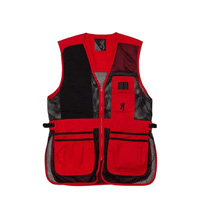 Browning Mesh Shooting Vest R-Hand Medium Red/Black