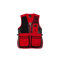 Browning Trapper Creek Mesh Shooting Vest Right Hand Red/Black - Large