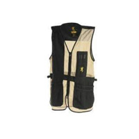 Browning Trapper Creek Shooting Vest Large Black And Tan